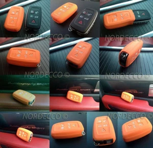 QUALITY SILICONE 5 BUTTON SMART KEYFOB PROTECTOR CASE RANGE ROVER DISCOVERY L322 - Picture 1 of 1