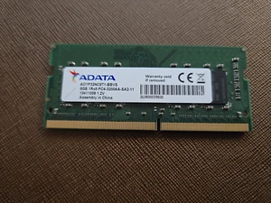 ADATA 8GB 1RX8 PC4-3200AA-SA2-11-AO1P32NC8T1-BBVS-LAP TOP RAMs - Picture 1 of 4