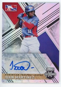 Juan Martinez 2019 Panini Elite Extra Edition Baseball DPL Auto Autograph #206