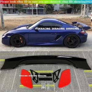 Fits Porsche Cayman Boxster 981 718 987 997 998 911 GT4 Rear Trunk Spoiler Wing - Picture 1 of 18