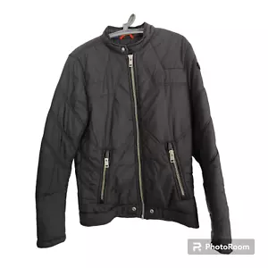 Diesel W Deacon Mens Biker Jacket Padded Puffer Quilted Outwear Winter Coat L - Picture 1 of 9
