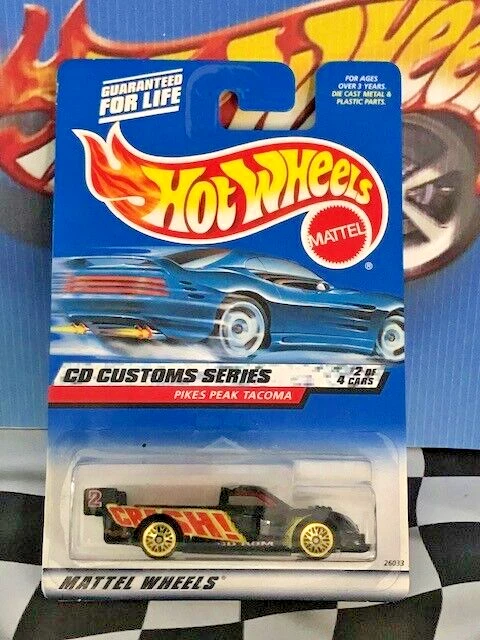Hot Wheels 2000 CD Customs Series 2/4 030 Pikes Peak Tacoma lw Unpainted Insert - Image 1 of 1