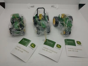 Lot of 3 John Deere Tractor Kurt Adler Christmas Ornaments NWT 3" Collectibles - Picture 1 of 5