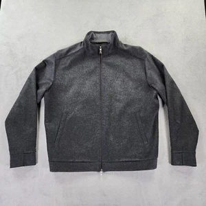 Peter Millar Crown Jacket Mens XL Charcoal Gray Full Zip Wool Cashmere Blend - Picture 1 of 21