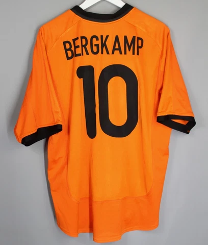 NETHERLANDS 2000/2002 HOME FOOTBALL SHIRT SOCCER JERSEY NIKE #10 BERGKAMP Cover
