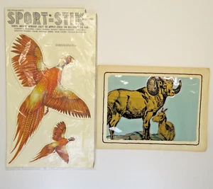 Cowan Signs Mtn. Sheep #108 Emblem & Meyercord Sport Stick 10D Pheasants Decal - Bild 1 von 16