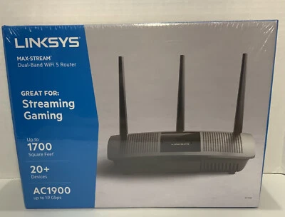 Linksys AC1900 Max-Stream Dual-Band WiFi 5 Router (EA7450) - Image 1 of 4