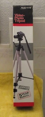 Trípode videofoto VIDPRO nunca usado modelo # VT-70 Foto 1 de 4