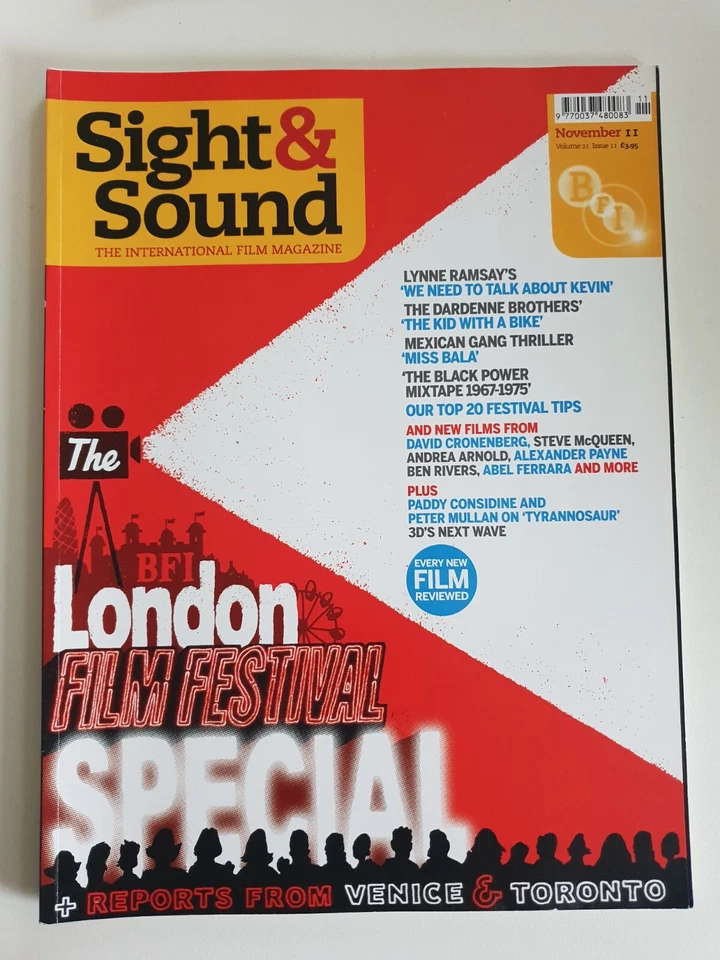 Sight And Sound Magazine November 2011 Volume 21 Issue 11 (London Film Festival) - Image 1 of 1