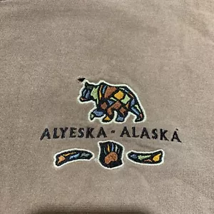 Camiseta Vintage Alaska Alyeska Bordada Nativo América Oso Arte Para Hombre 2XL - Imagen 1 de 8