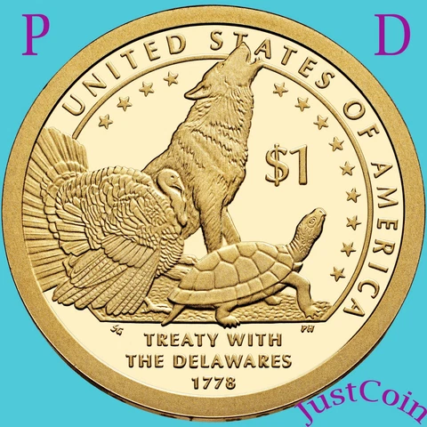 2013 NATIVE AMERICAN P&D SET SACAGAWEA GOLDEN DOLLAR FROM UNCIRCULATED MINT ROLL Cover