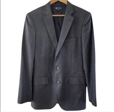 J Crew Loro Piana Aldridge Men Blazer Jacket 38R Super 120s Grey Wool Sport Coat - Image 1 of 4