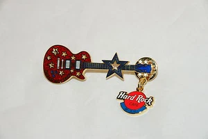 MIAMI 4TH OF JULY STAR GUITAR LIMITED EDITION HARD ROCK CAFE PIN - Picture 1 of 2