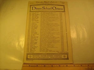 Vintage Noten DAYBREAK 1921 Ditson School Octavo [Z23c] - Bild 1 von 2