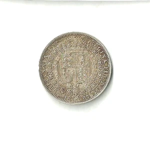 Very Nice United Kingdom Silver Half Crown 1887 KM#764 - Picture 1 of 2