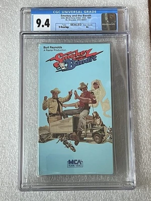 CGC 9.4 A+ Smokey And The Bandit Sealed VHS Graded 1985 Foto 1 de 2