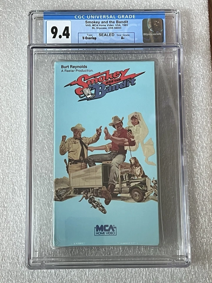 CGC 9.4 A+ Smokey And The Bandit Sealed VHS Graded 1985 - Image 1 of 2