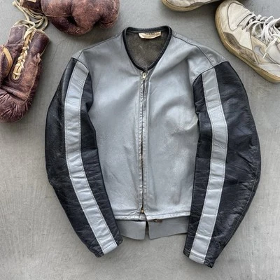 De colección BATES AÑOS 60 CAFÉ RACER Cuero Moto Competición Sound Town  Foto 1 de 4