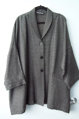 Chaqueta de gran tamaño negra Dress to Kill Jane Mohr - Talla 1 - Se adapta mejor a Plus - Como nueva Foto 1 de 4