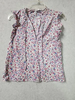 BB Dakota by Steve Madden Ditsy Floral Top Women’s Ruffles Sleeveless Sz XS - Image 1 of 4