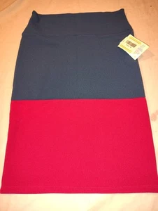 LuLaRoe Cassie Skirt NWT Size M Medium NEW Two Color Blue Purple  - Picture 1 of 4
