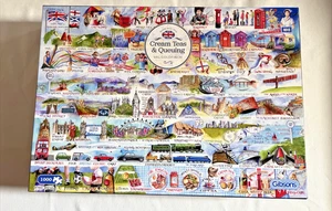 Gibsons 1000 Piece Jigsaw Puzzle – Cream Teas and Queuing – New Sealed - Picture 1 of 2