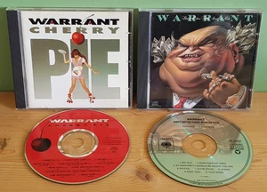 2x WARRANT CD Albums / Cherry Pie & Dirty Rotten Filthy Stinking Rich FREE UK PP - Foto 1 di 2