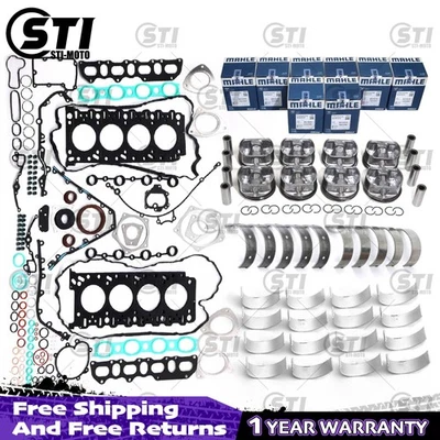 Engine Rebuild Overhaul Pistons Bearing Kit FOR Porsche Cayenne Turbo 4.5T M48 - Image 1 of 4