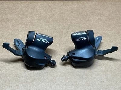 Shimano Alivio Shifters 3 X 8 Speed Shift Lever Set MTB/Hybrid SL-M410 - Image 1 of 4
