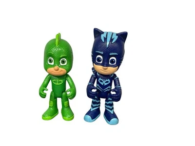 Lote de 2 figuras de acción de juguete PJ Masks Cat Boy Connor Gekko Greg Foto 1 de 4