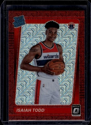 2021-22 Donruss Optic Choice Red #187 Isaiah Todd Washington Wizards Rookie - Image 1 of 2