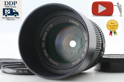 w Hood BS-52 [TOP MINT] Canon New FD NFD 50mm f1.2 L MF Standard Lens From JAPAN - Image 1 of 4