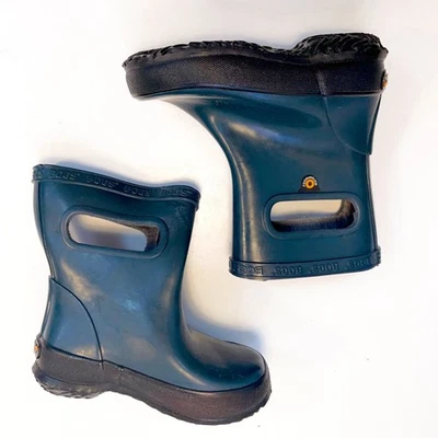 Bogs Kids Skipper Solid Blue Rain Boots, Size 7 - Image 1 of 4
