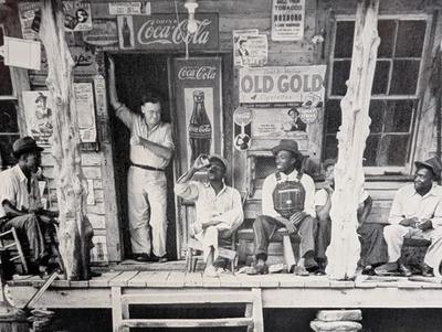 c1939 Gordonton, NC Black Store Station 11x14" impresión fotográfica Texaco Gas Coca Cola  Foto 1 de 4
