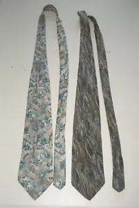 Lot of 2 Mens Silk Neck Ties - Hunt Club, Croft & Barrow - Picture 1 of 7