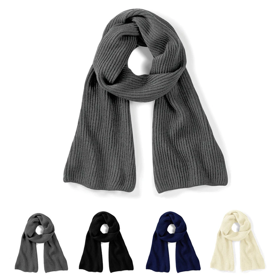 Beechfield Damen Herren Strickschal Winterschal METRO KNITTED SCARF Neu CB469