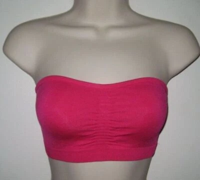 Sutiã de Yoga Fabletics Sevan Bandeau Tamanho M Rosa Quente Novo com etiquetas MSRP $24.95 - Imagem 1 de 3