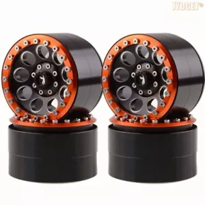 Cubo de llanta de rueda Beadlock de aluminio de 2,2"" 4 piezas para rastreador de rocas de radiocontrol axial SCX10 RR10 - Imagen 1 de 6