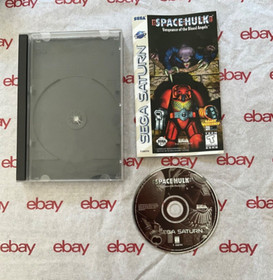 Space Hulk: Veng. Blood Angels (Sega Saturn, 1996) Complete! With Manual! RARE!