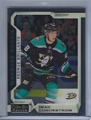 2018-19 O-Pee-Chee Platinum #159 Isac Lundestrom Rookie Card  - Image 1 of 2