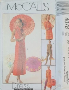 McCall's 4078 Tops Duster Dress Pants Sewing Pattern 8-10-12-14 Uncut - Picture 1 of 2