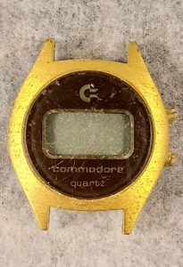 Reloj digital LCD Commodore International vintage para mujer 24 mm para piezas/reparación - Imagen 1 de 8
