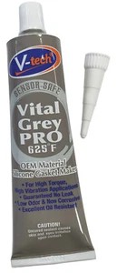 V-Tech Vital Grey Pro 600F Sensor Safe High Temp Silicone Gasket Maker / Sealant - Picture 1 of 1