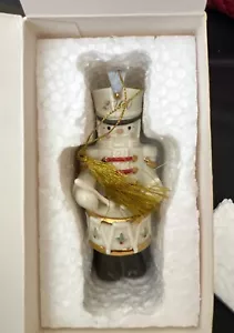 Lenox Annual Nutcracker Ornament 2000 Drummer 24K Gold Trim Porcelain Christmas - Picture 1 of 7