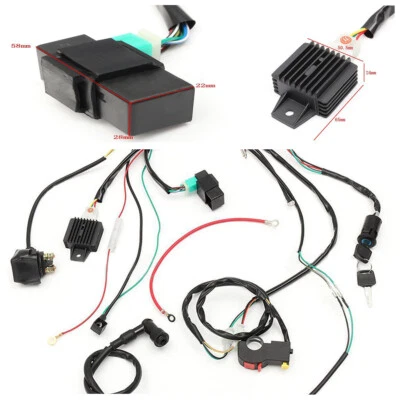 50cc-125cc CDI жгут проводов статор в сборе проводка китайский квадроцикл электрический комплект - Изображение 1 из 4