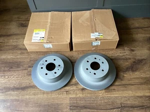 SET of 2 NEW OEM Genuine GM AC Delco Rear Disc Brake Rotor 23195438 Free Ship - Picture 1 of 12