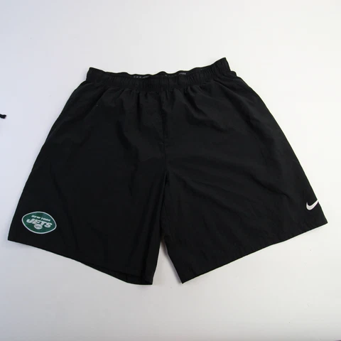 New York Jets Nike Dri-Fit Athletic Shorts Men's Black Used Cover