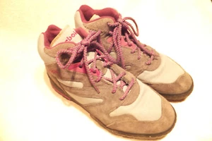 Reebok Gray Suede/ Blue Canvas Women's Hike /Tennis Sz 9.5M EU41 NEVER WORN - Picture 1 of 8