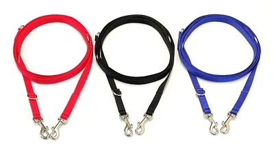 Police Style Dog Training Lead Double Ended Puppy Leash Small Dogs 13mm Webbing - Image 1 of 4