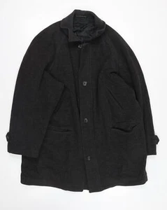 Marks and Spencer Grey Wool Overcoat XL - Picture 1 of 12